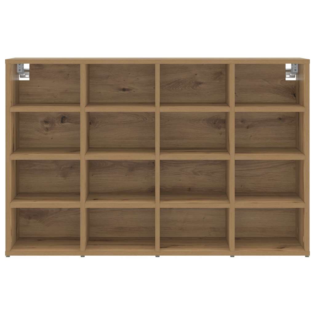 vidaXL Παπουτσοθήκη artisan δρυς 103 x 30 x 67 εκ. Επεξεργασμένο ξύλο