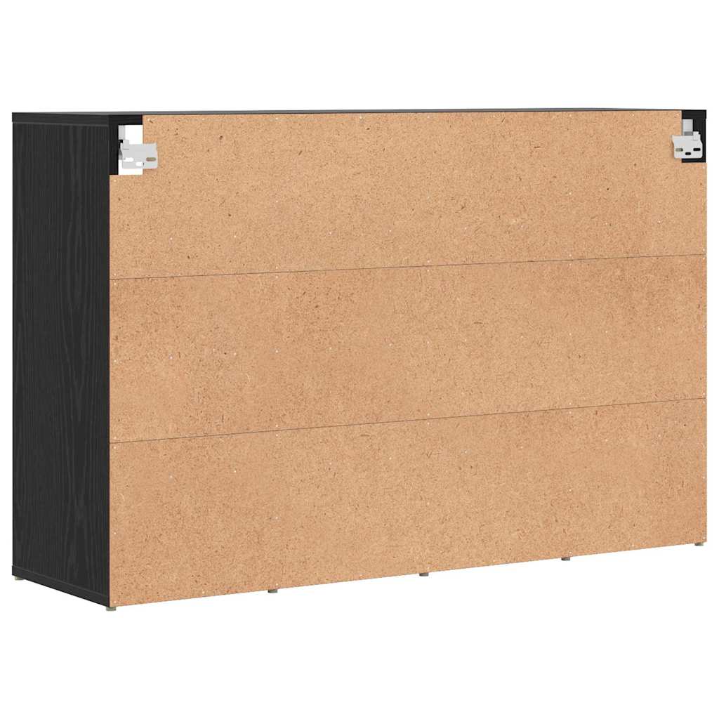 vidaXL Παπουτσοθήκη Μαύρη δρυς 103 x 30 x 67 εκ. Επεξεργασμένο ξύλο
