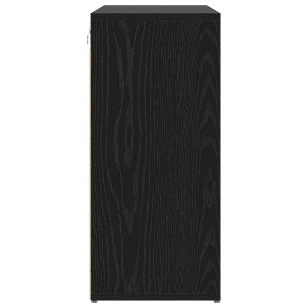 vidaXL Παπουτσοθήκη Μαύρη δρυς 103 x 30 x 67 εκ. Επεξεργασμένο ξύλο