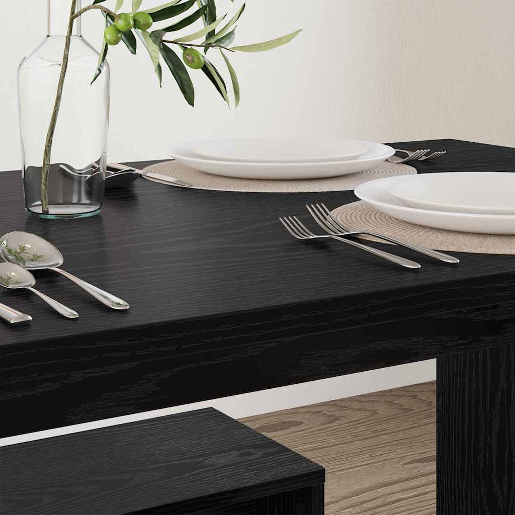 vidaXL Σετ τραπεζαρίας 2 pcs Μαύρη δρυς 97 x 47 x 75 εκ.