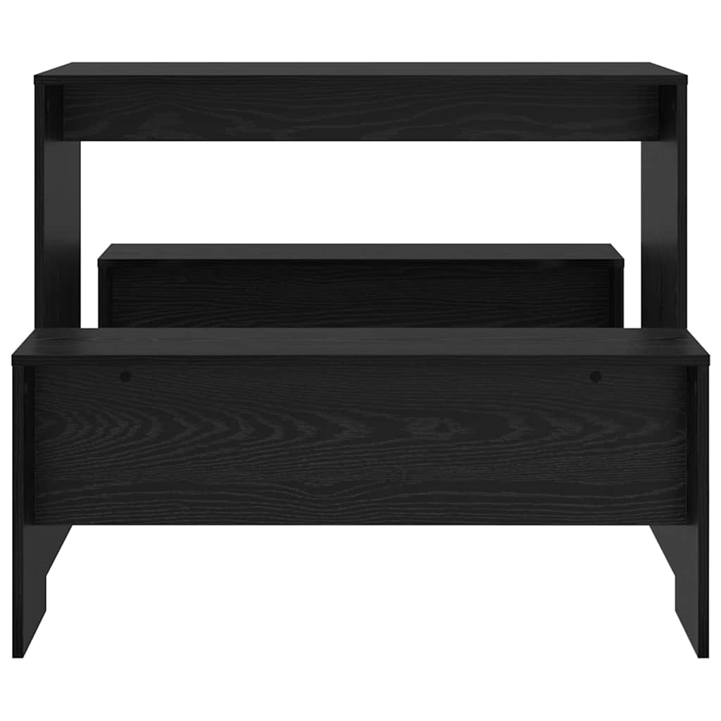 vidaXL Σετ τραπεζαρίας 2 pcs Μαύρη δρυς 97 x 47 x 75 εκ.