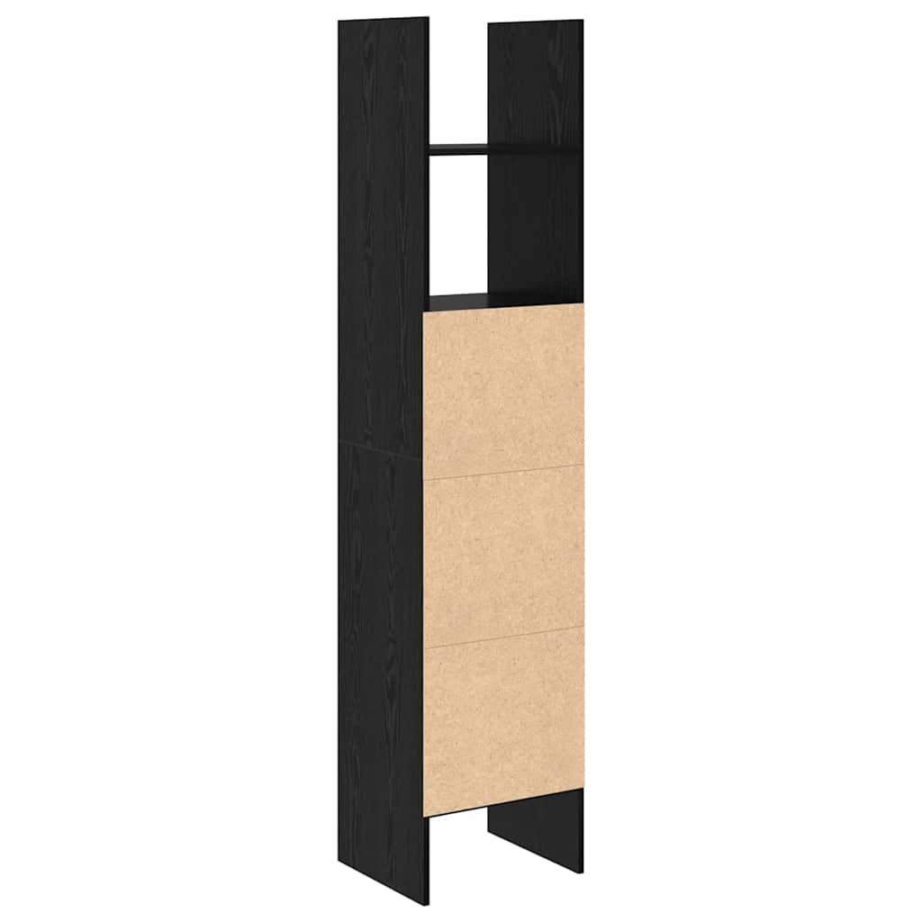 vidaXL Βιβλιοθήκη Μαύρη δρυς 40 x 35 x 180 εκ. Επεξεργασμένο ξύλο