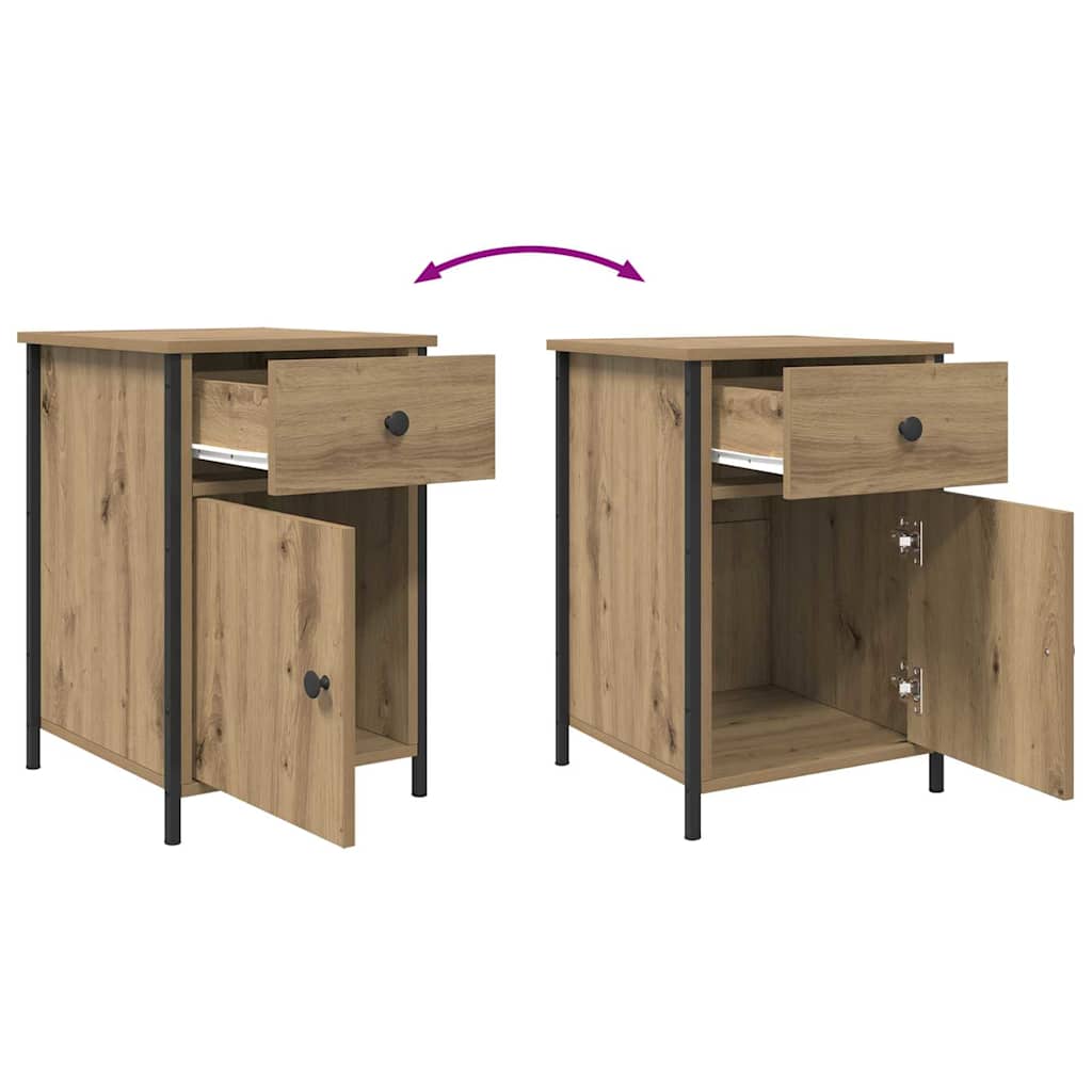 vidaXL Κομοδίνο Artisan Oak 40 x 42 x 60 εκ. Επεξεργασμένο Ξύλο