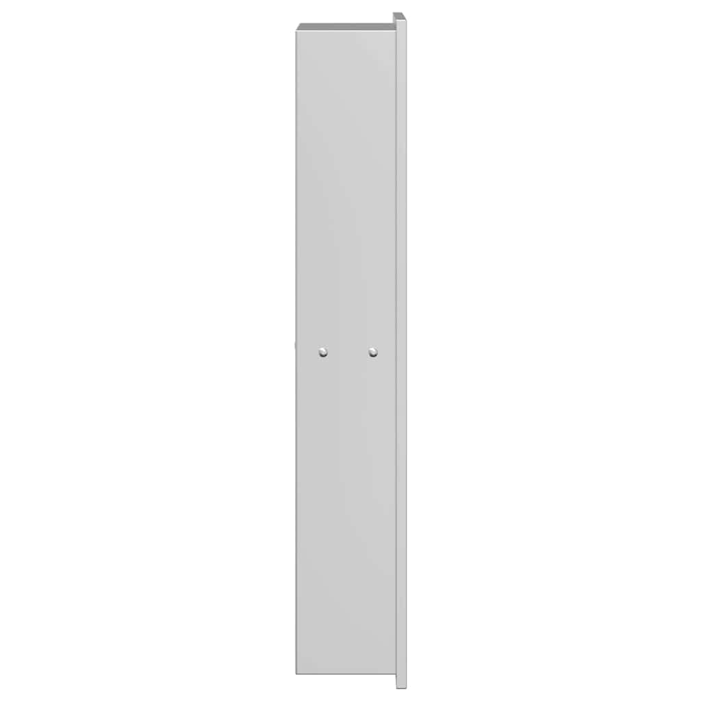 vidaXL Νίτσα Μπάνιου Ασημί 60 x 20 x 9.5 εκ Ανοξείδωτο ατσάλι
