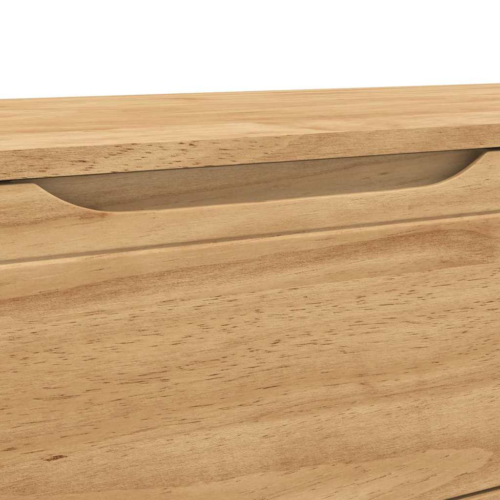 vidaXL Πάγκος Χωλ Κερωτό καφέ 115 x 40 x 45 εκ Στερεό ξύλο πεύκου