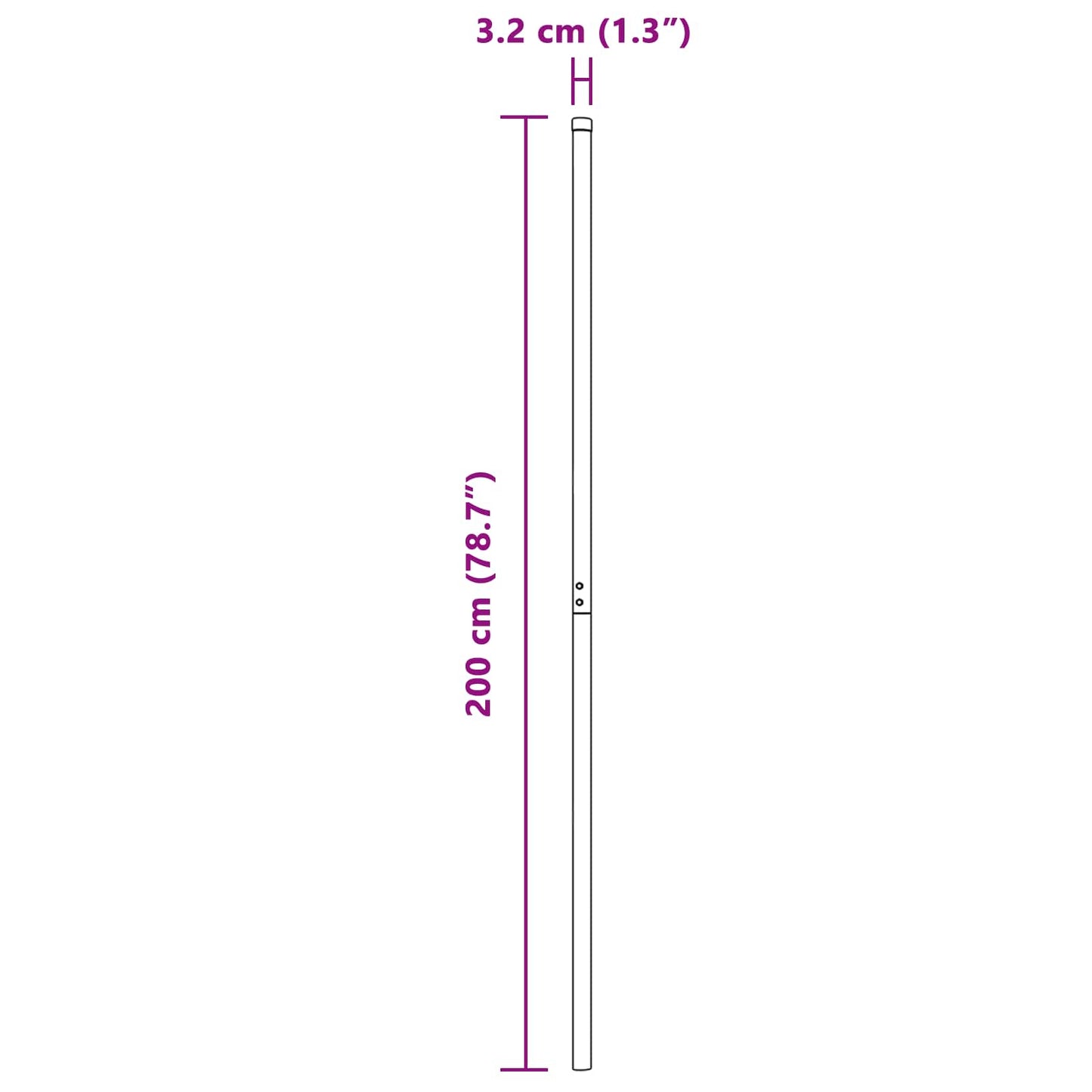 vidaXL Στύλος Περιφράξεων 2 pcs Πράσινο Ατσάλι με Επικάλυψη Πούδρας