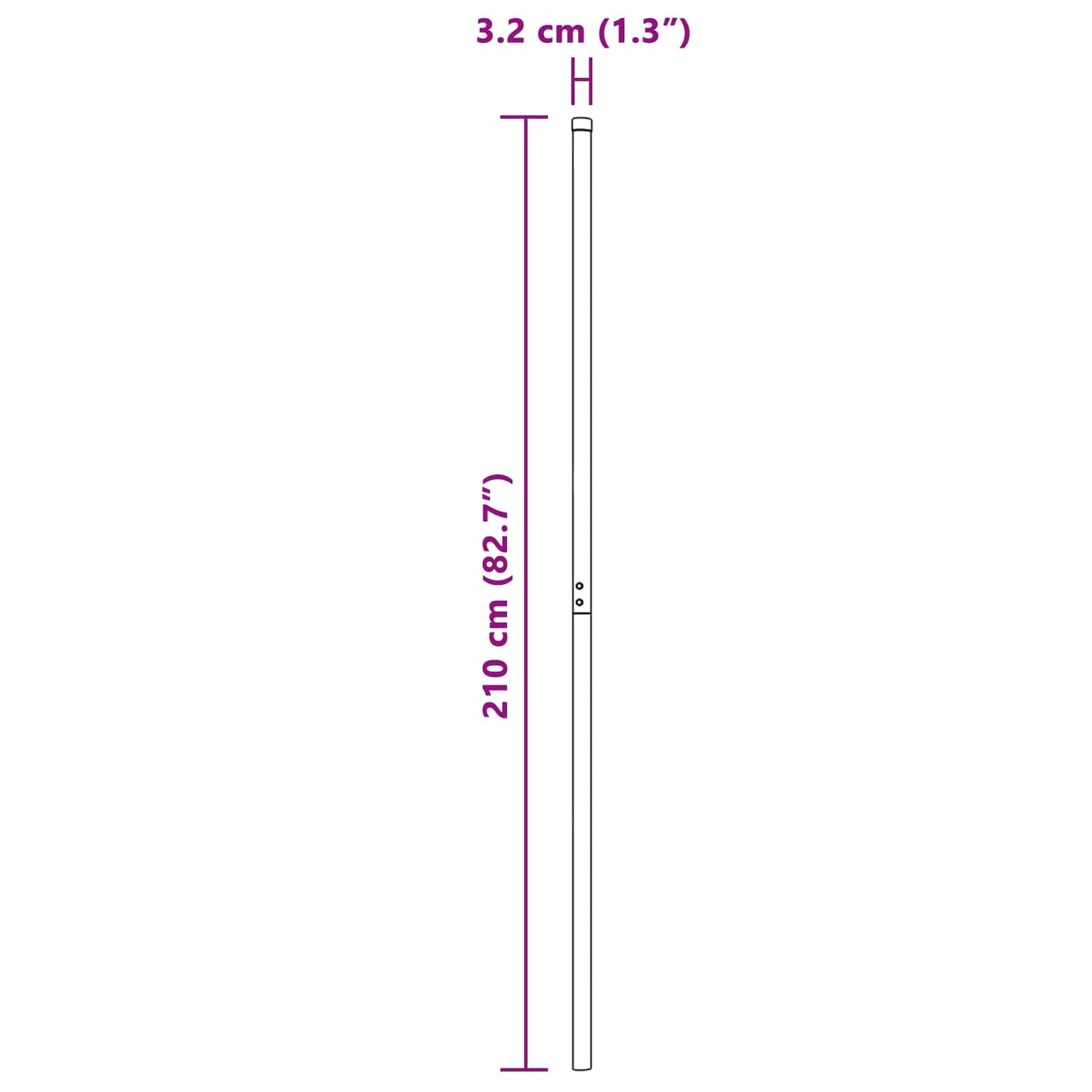 vidaXL Στύλος Περιφράξεων 12 pcs Γκρι Ατσάλι με Επικάλυψη Πούδρας
