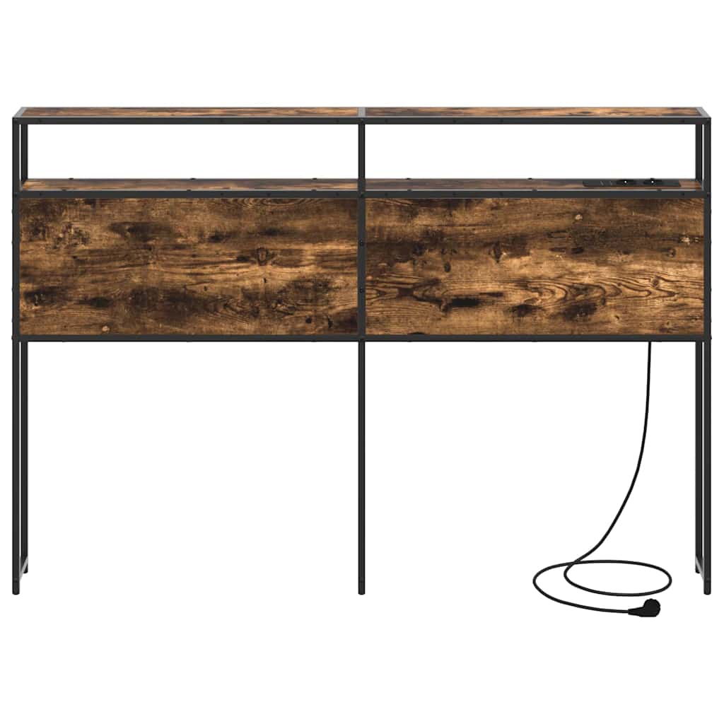 vidaXL Κεφαλάρι Αποθήκης Καπνιστή δρυς 135 cm Επεξεργασμένο ξύλο