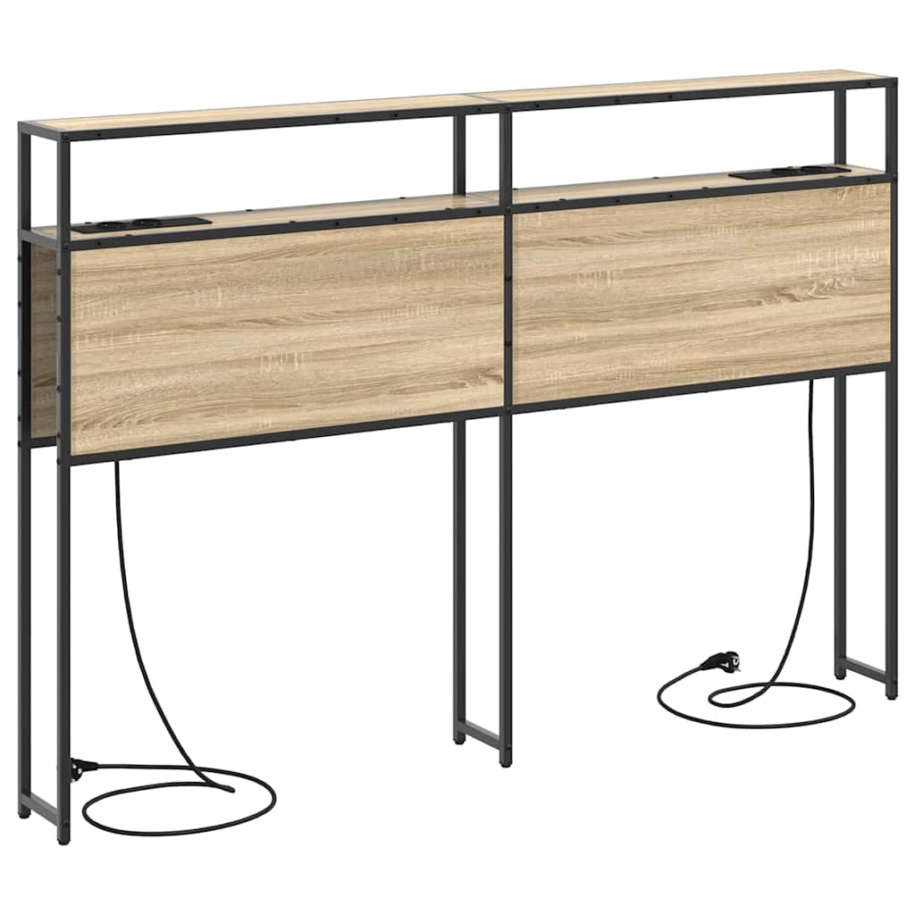 vidaXL Κεφαλάρι Αποθήκης με ράφι Sonoma Δρυς 140 cm Επεξεργασμένο ξύλο