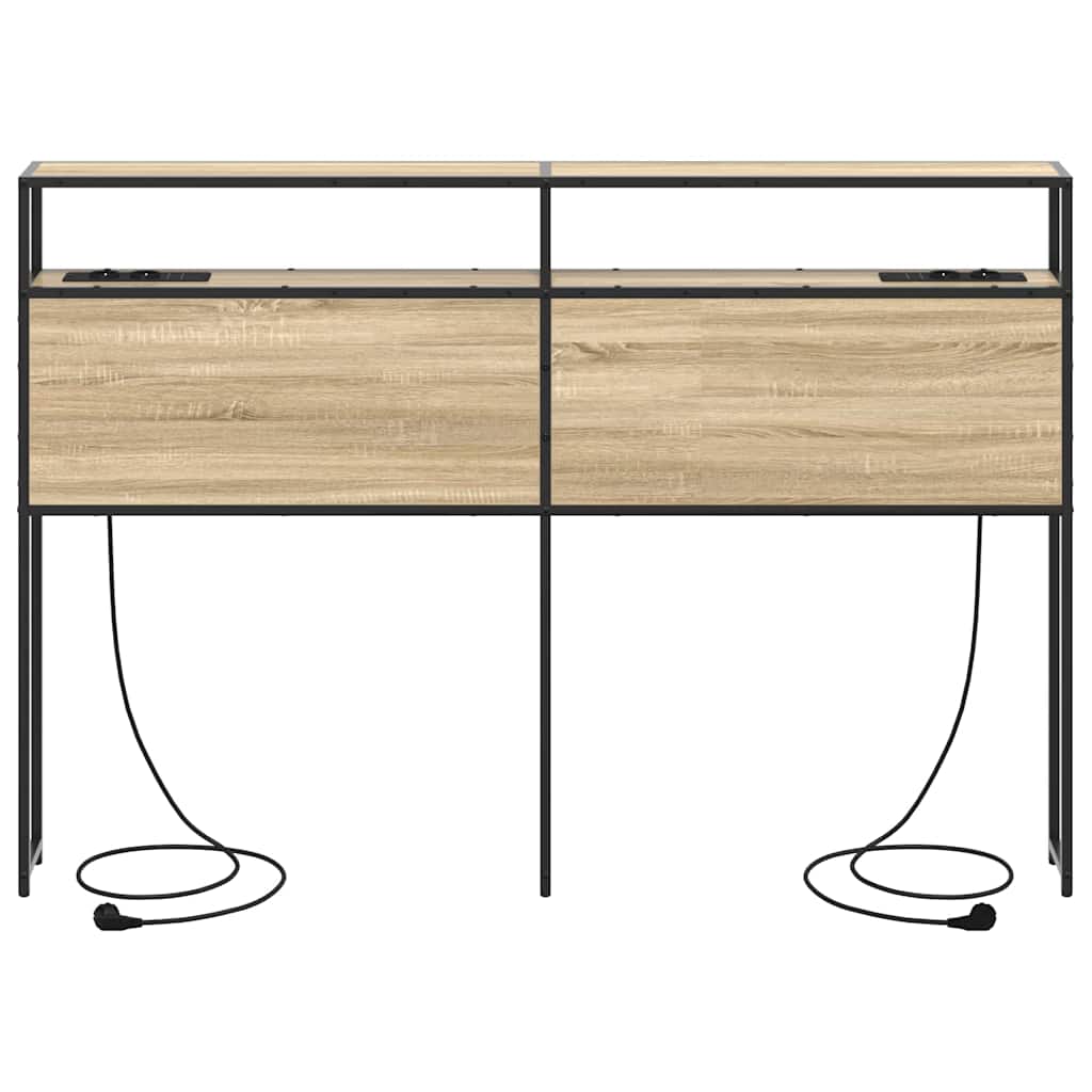 vidaXL Κεφαλάρι Αποθήκης με ράφι Sonoma Δρυς 140 cm Επεξεργασμένο ξύλο