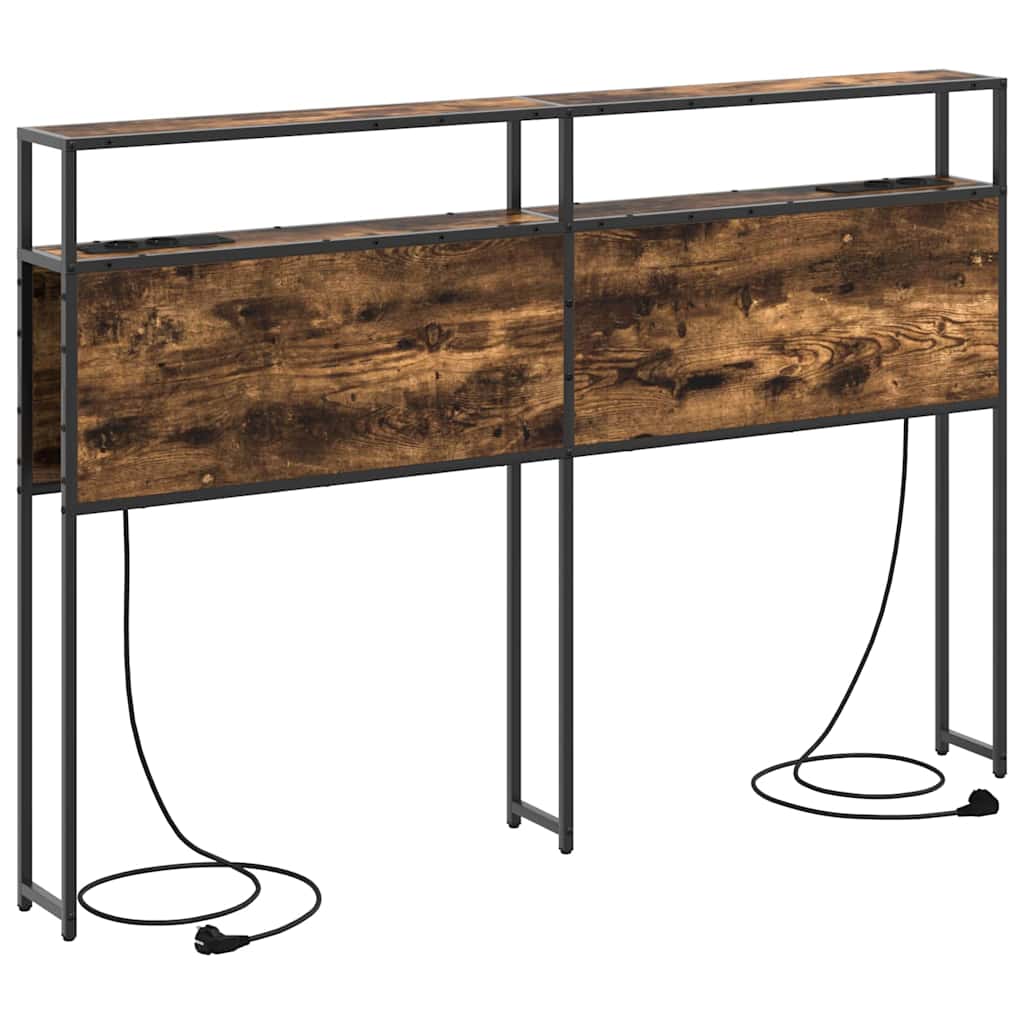 vidaXL Κεφαλάρι Αποθήκης Καπνιστή δρυς 140 cm Επεξεργασμένο ξύλο