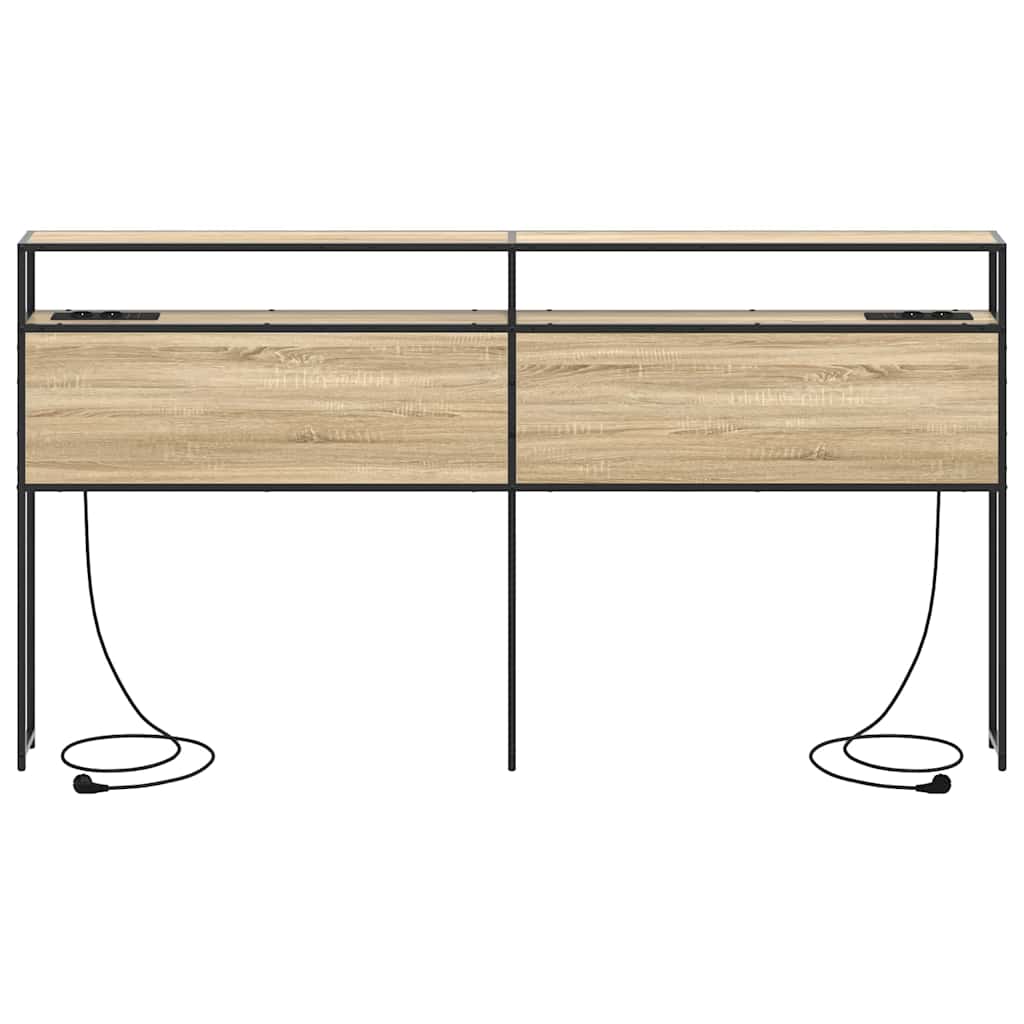 vidaXL Κεφαλάρι Αποθήκης με ράφι Sonoma Δρυς 180 cm Επεξεργασμένο ξύλο