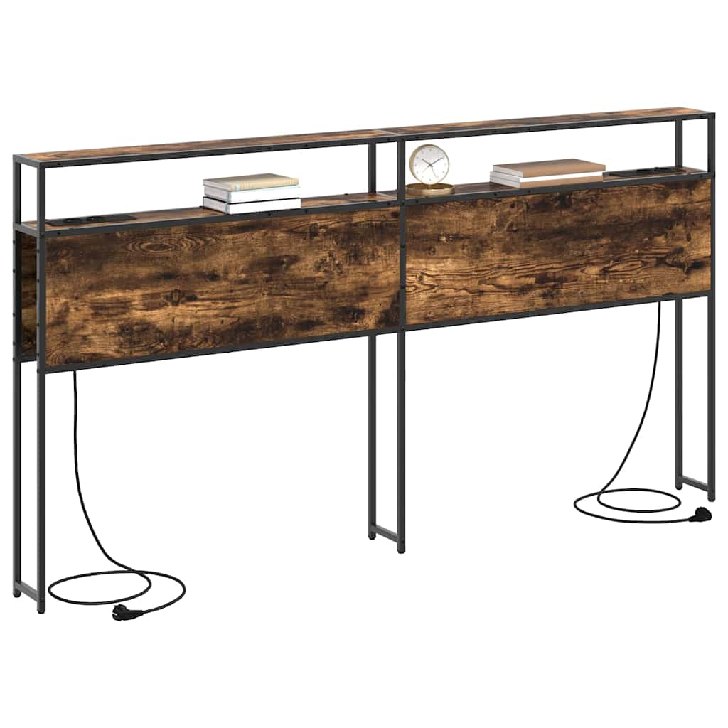 vidaXL Κεφαλάρι Αποθήκης Καπνιστή δρυς 180 cm Επεξεργασμένο ξύλο