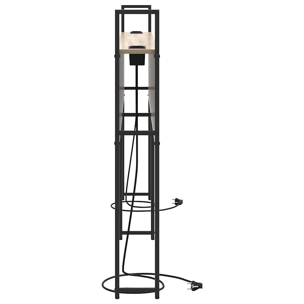 vidaXL Κεφαλάρι Αποθήκης με Σταθμό Φόρτισης Sonoma Δρυς 180 cm