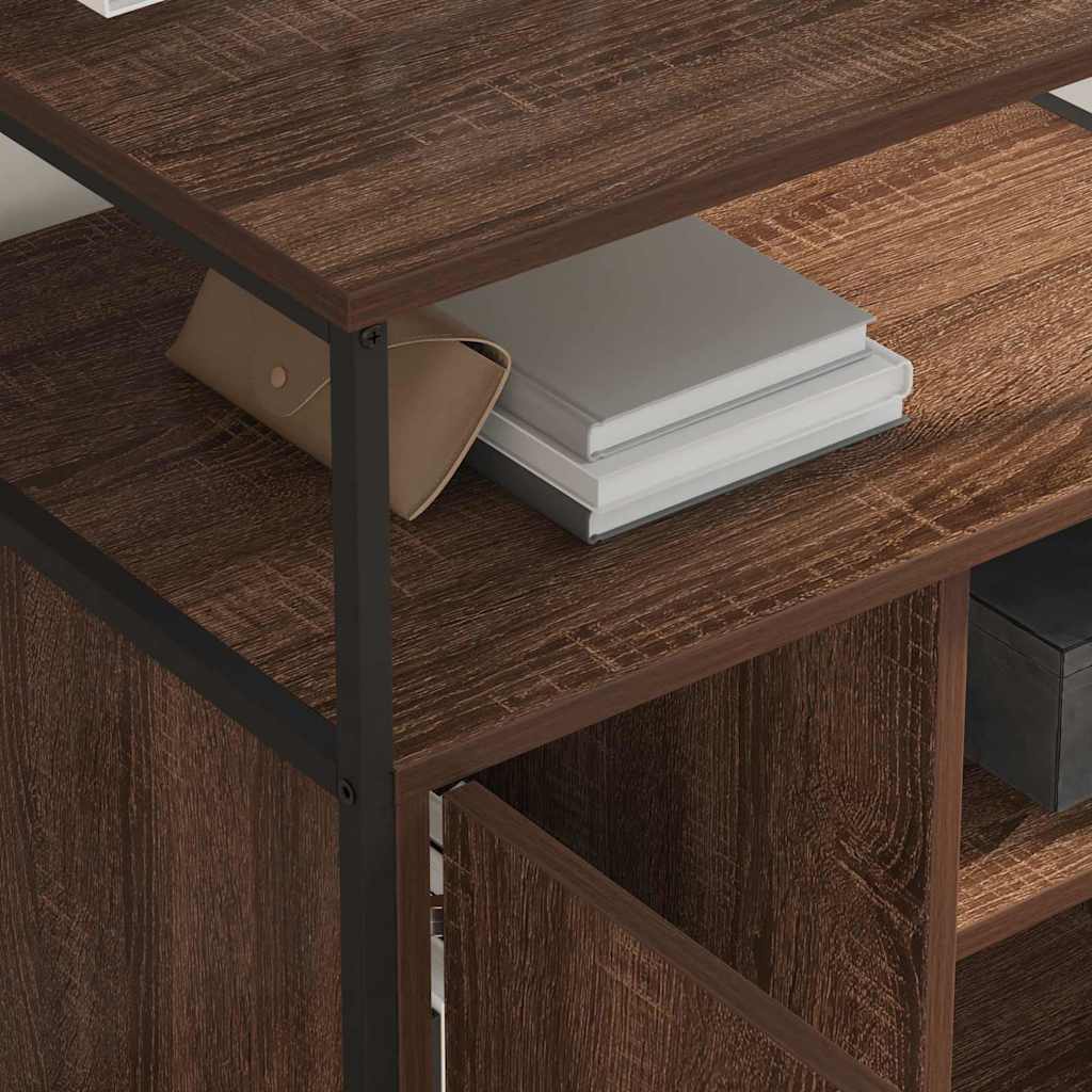 vidaXL Γραφείο Ντουλάπι Καφέ δρυς 61 x 46 x 67 εκ. Επεξεργασμένο ξύλο