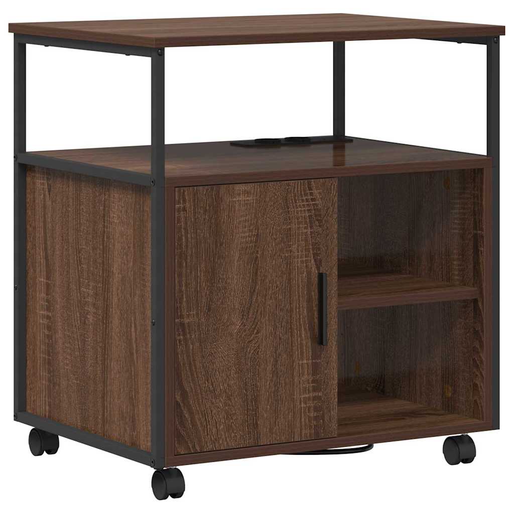 vidaXL Γραφείο Ντουλάπι Καφέ δρυς 61 x 46 x 67 εκ. Επεξεργασμένο ξύλο