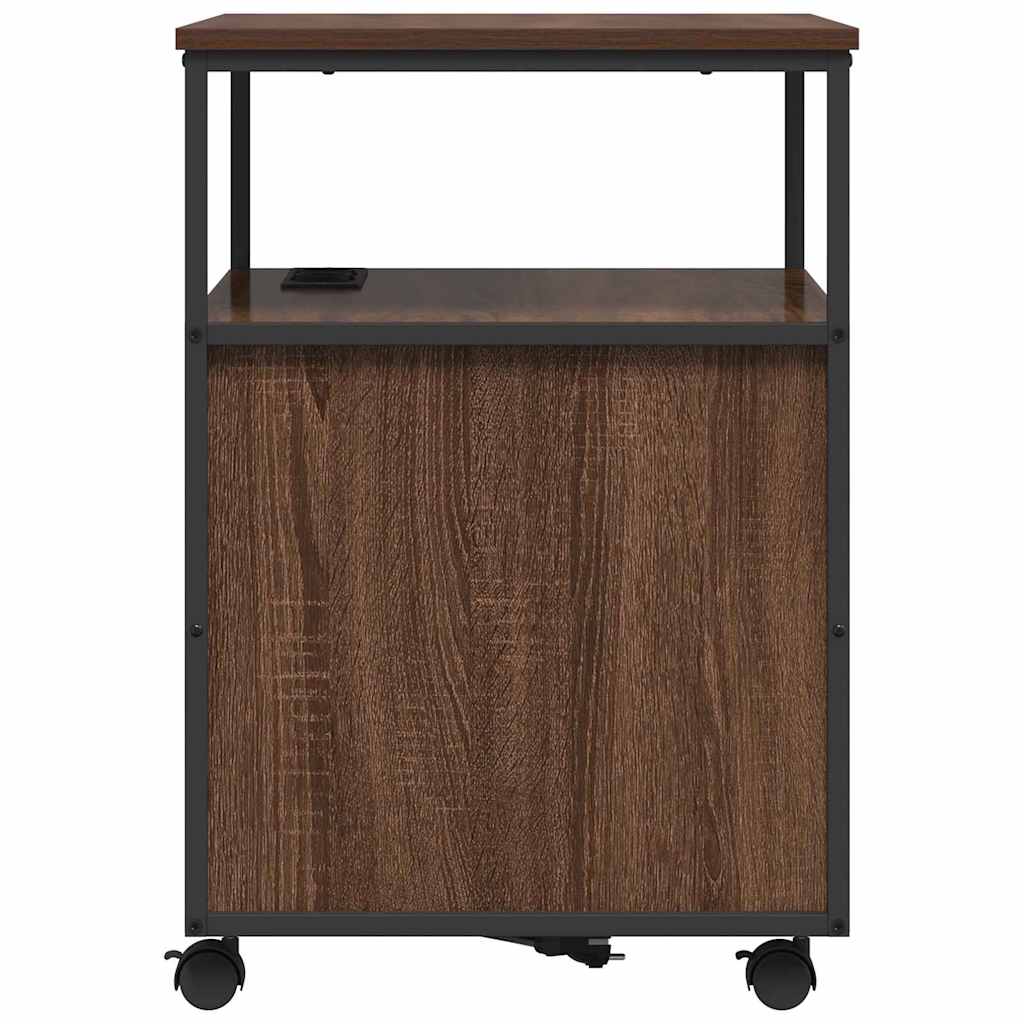 vidaXL Γραφείο Ντουλάπι Καφέ δρυς 61 x 46 x 67 εκ. Επεξεργασμένο ξύλο
