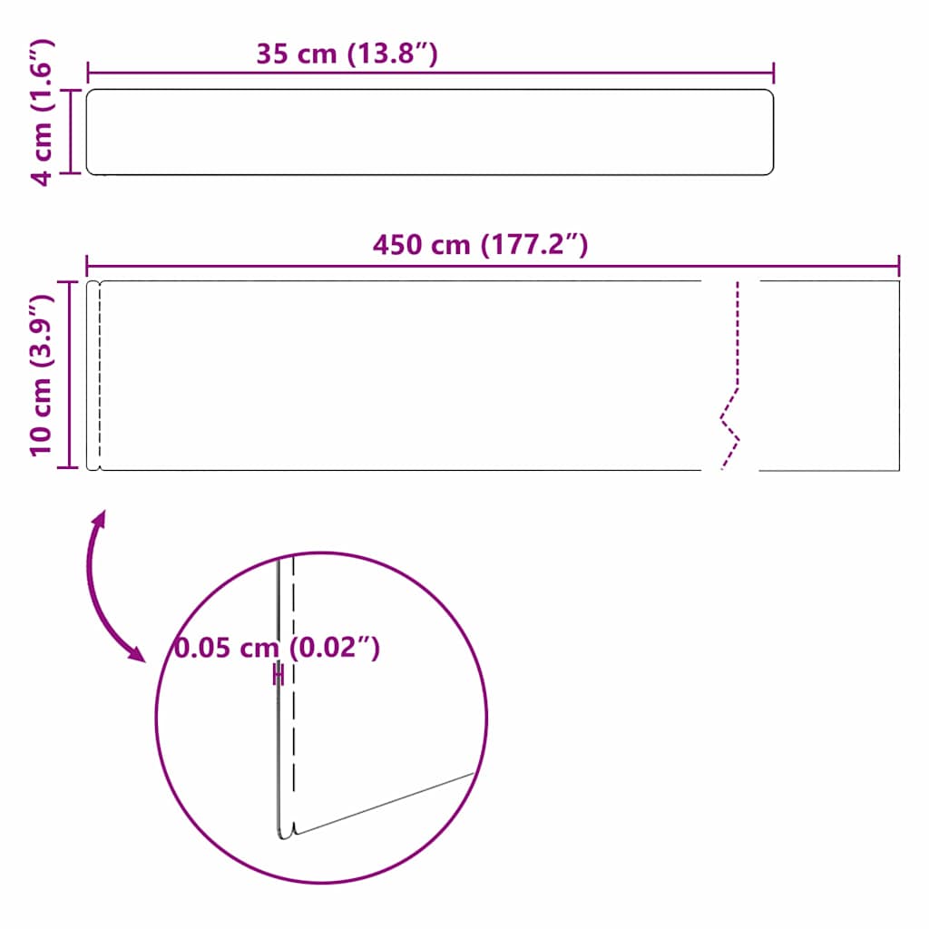 vidaXL Φράχτης Κήπου 4 pcs Ασημί 450 x 10 εκ Γαλβανισμένος χάλυβας