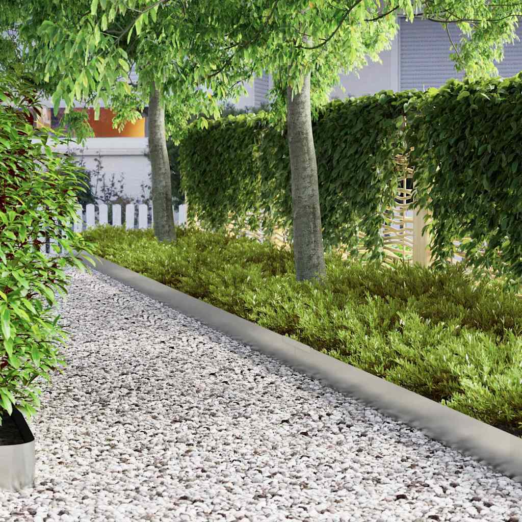 vidaXL Φράχτης Κήπου 4 pcs Ασημί 450 x 15 εκ Γαλβανισμένος χάλυβας