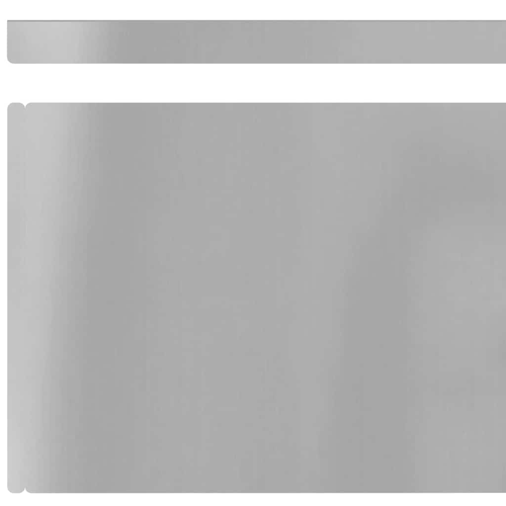 vidaXL Φράχτης Κήπου 4 pcs Ασημί 450 x 20 εκ Γαλβανισμένος χάλυβας