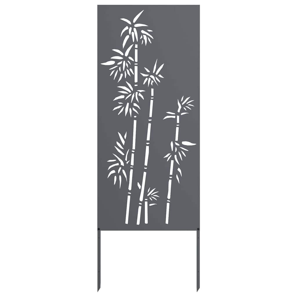 vidaXL Οθόνη Ιδιωτικότητας Κήπου Floral Ανθρακί 50 x 140 εκ