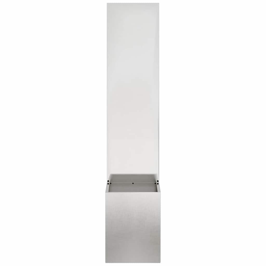 vidaXL Οθόνη Ιδιωτικότητας Κήπου Ασημί 32 x 140 εκ. Ανοξείδωτο ατσάλι