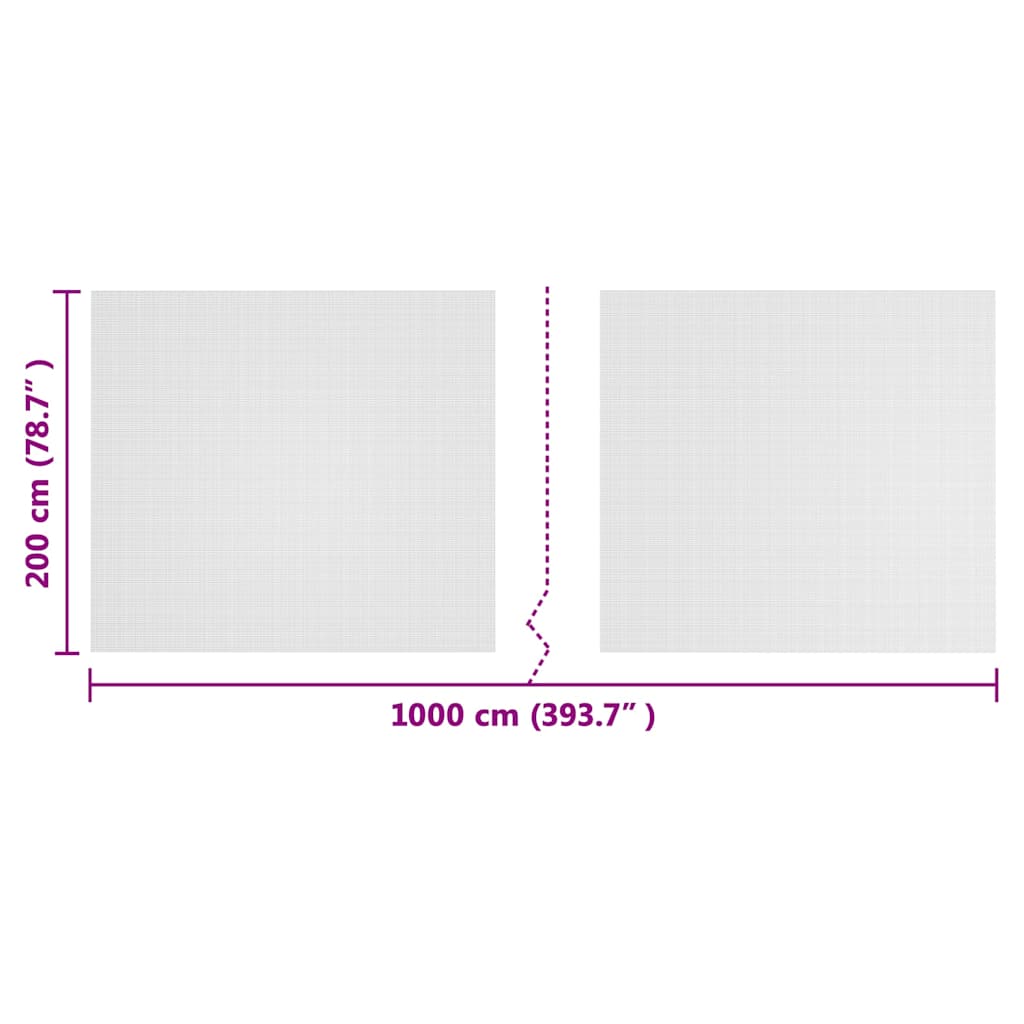 vidaXL Δίκτυο Έντομα Λευκό 2 x 10 m Πολυαιθυλένιο