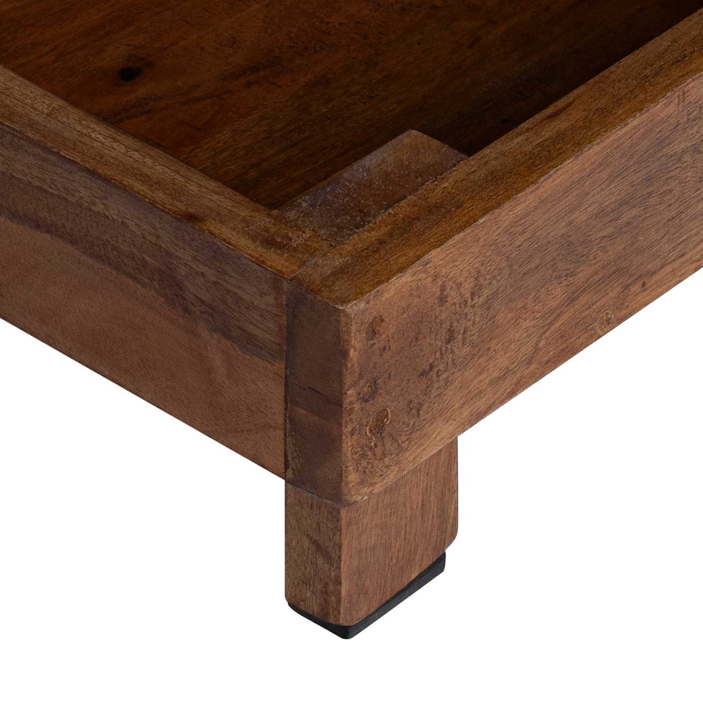 vidaXL Βάση φυτών 3 pcs Καφέ Ξύλο Μαόνι