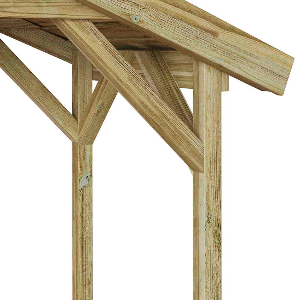 vidaXL Στέγαστρο μπάρμπεκιου Καφέ 133.5 x 63 x 200 εκ.