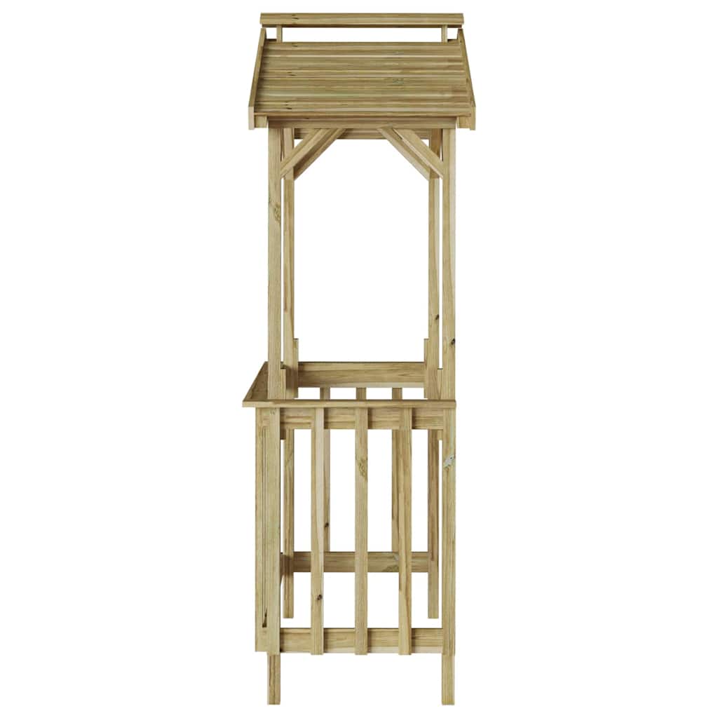 vidaXL Στέγαστρο μπάρμπεκιου Καφέ 133.5 x 63 x 200 εκ.