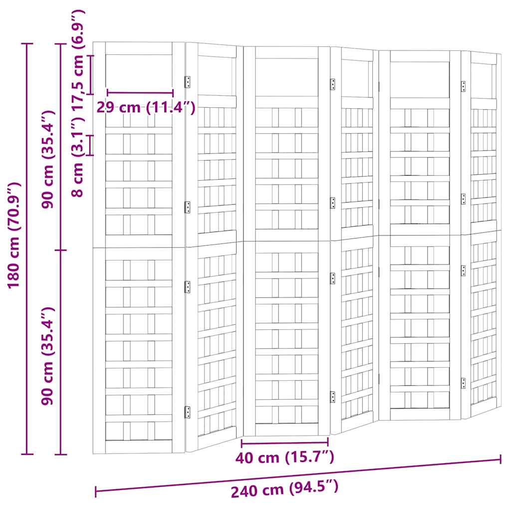 vidaXL Οθόνη Ιδιωτικότητας Μέλι Καφέ 240 x 180 cm Στερεό ξύλο πεύκου