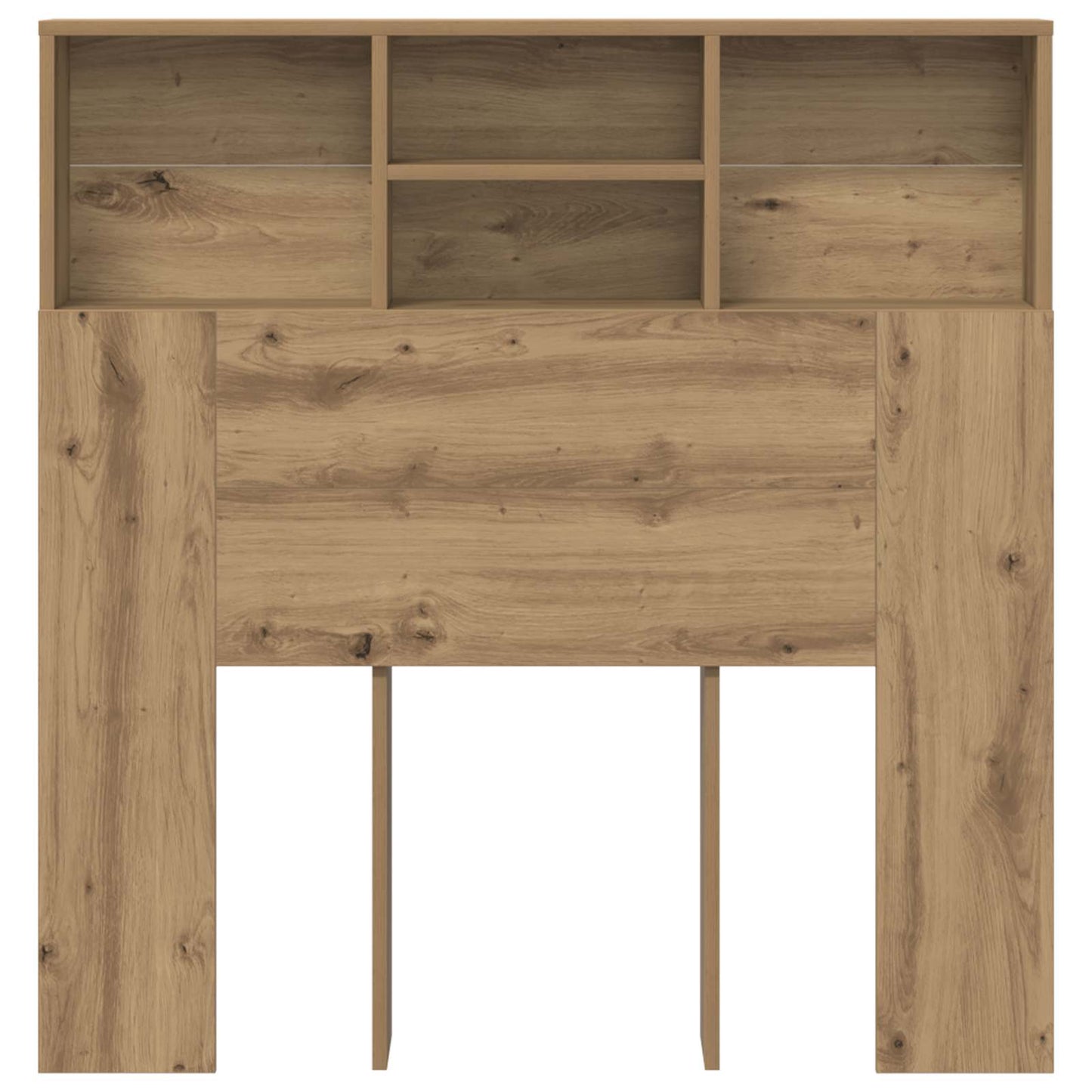 vidaXL Κρεβάτι με Κεφαλάρι Artisan Oak Επεξεργασμένο Ξύλο