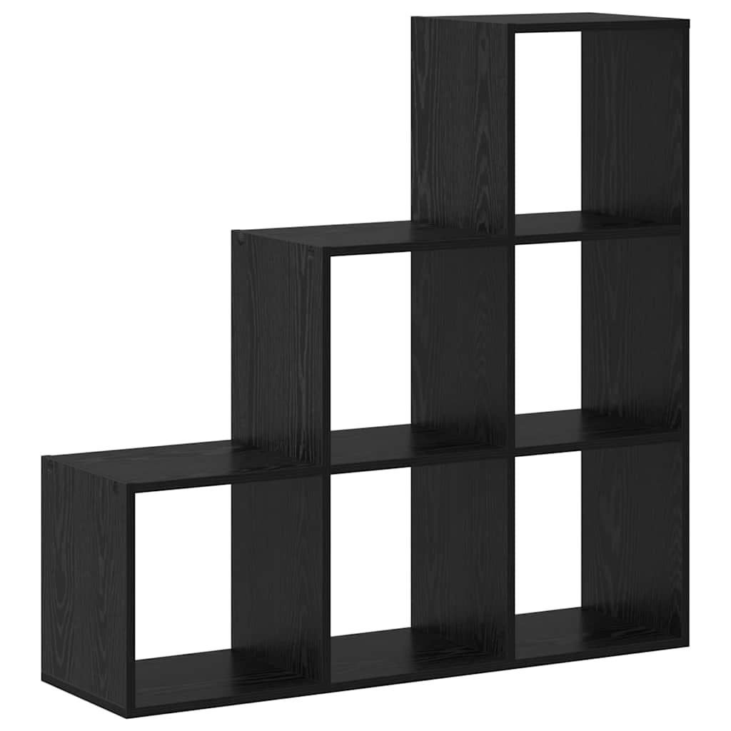 vidaXL Βιβλιοθήκη Μαύρη δρυς 99 x 29 x 99 εκ Επεξεργασμένο ξύλο