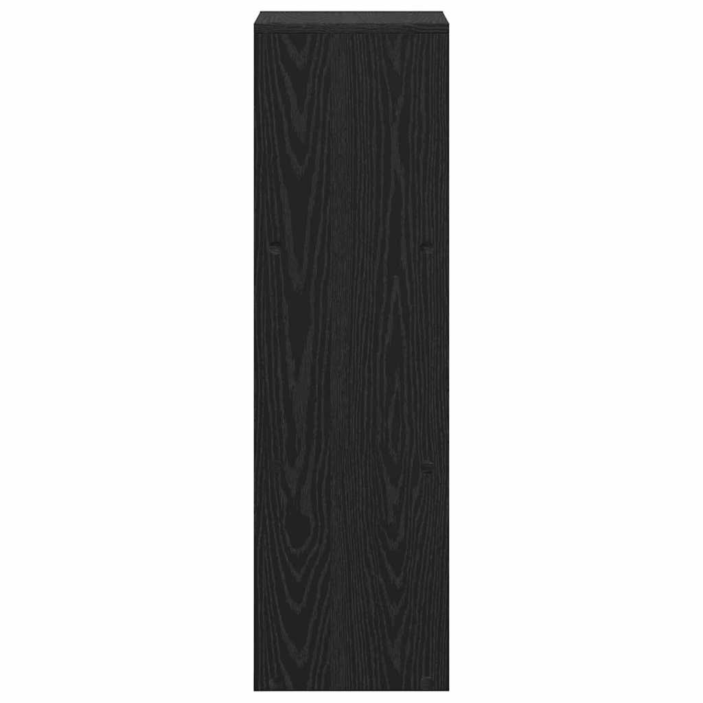 vidaXL Βιβλιοθήκη Μαύρη δρυς 99 x 29 x 99 εκ Επεξεργασμένο ξύλο