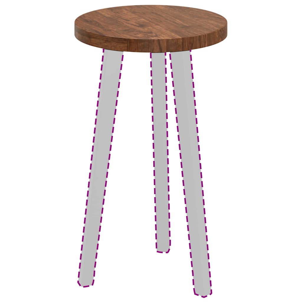 vidaXL Καπάκι τραπεζιού Σκούρο καφέ Σκούρο καφέ Ø 30 x 2.5 cm