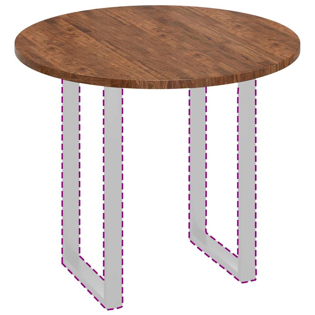 vidaXL Καπάκι τραπεζιού Σκούρο καφέ Σκούρο καφέ Ø 90 x 2.5 cm