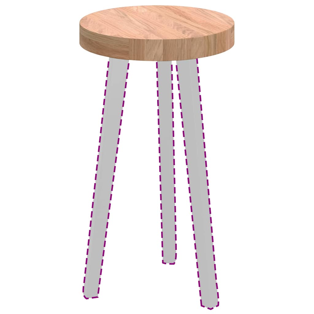 vidaXL Καπάκι τραπεζιού Ανοιχτό καφέ Ø 30 x 4 cm Στερεό ξύλο δρυός