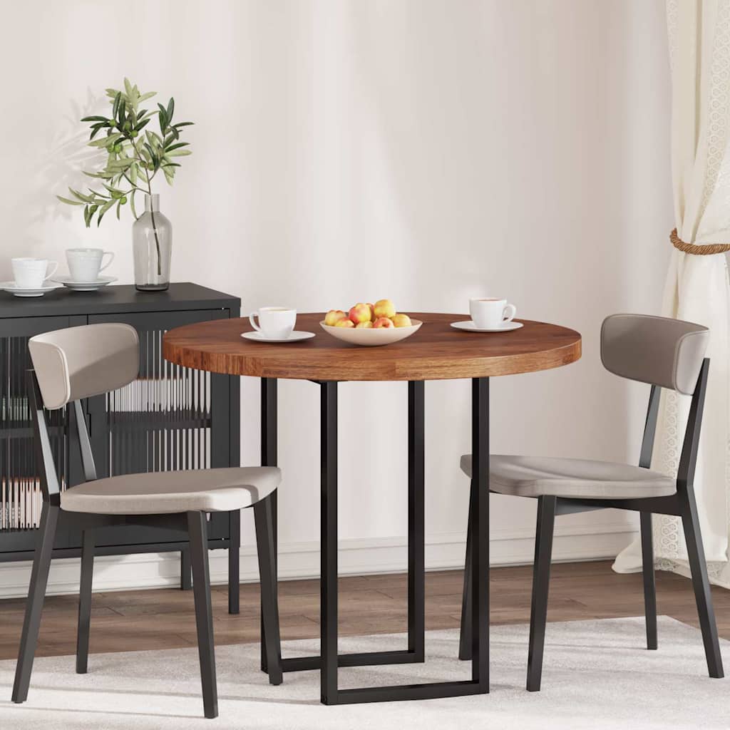 vidaXL Καπάκι τραπεζιού Σκούρο καφέ Σκούρο καφέ Ø 90 x 4 cm