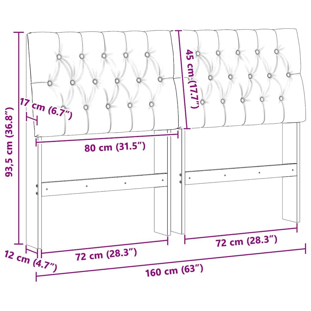 vidaXL Ταπετσαρισμένο κεφαλάρι Μαύρο 160 cm Στερεά ξυλεία πεύκου