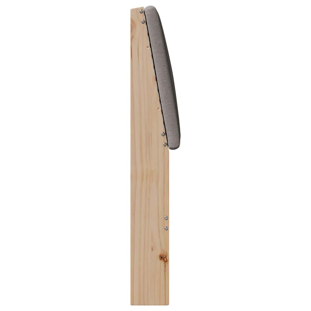 vidaXL Ταπετσαρισμένο κεφαλάρι Taupe 90 cm Στερεά ξυλεία πεύκου