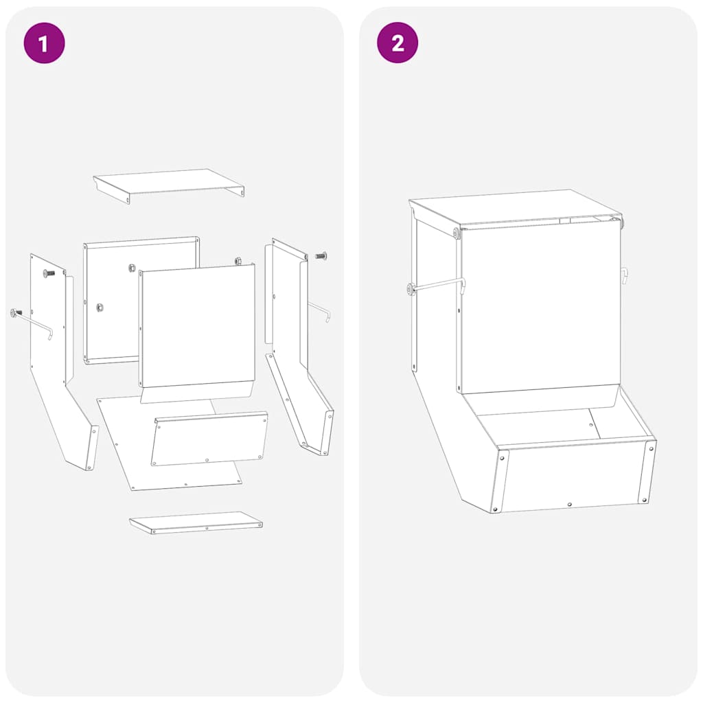 vidaXL Ταΐστρα Χαμστεριών Μαύρο 17,5 x 26 x 28,5 εκ 1,5 kg