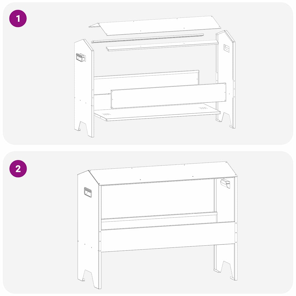vidaXL Ταΐστρα για ζώα Ασημί 79 x 35 x 62 εκ. Επικαλυμμένος Χάλυβας