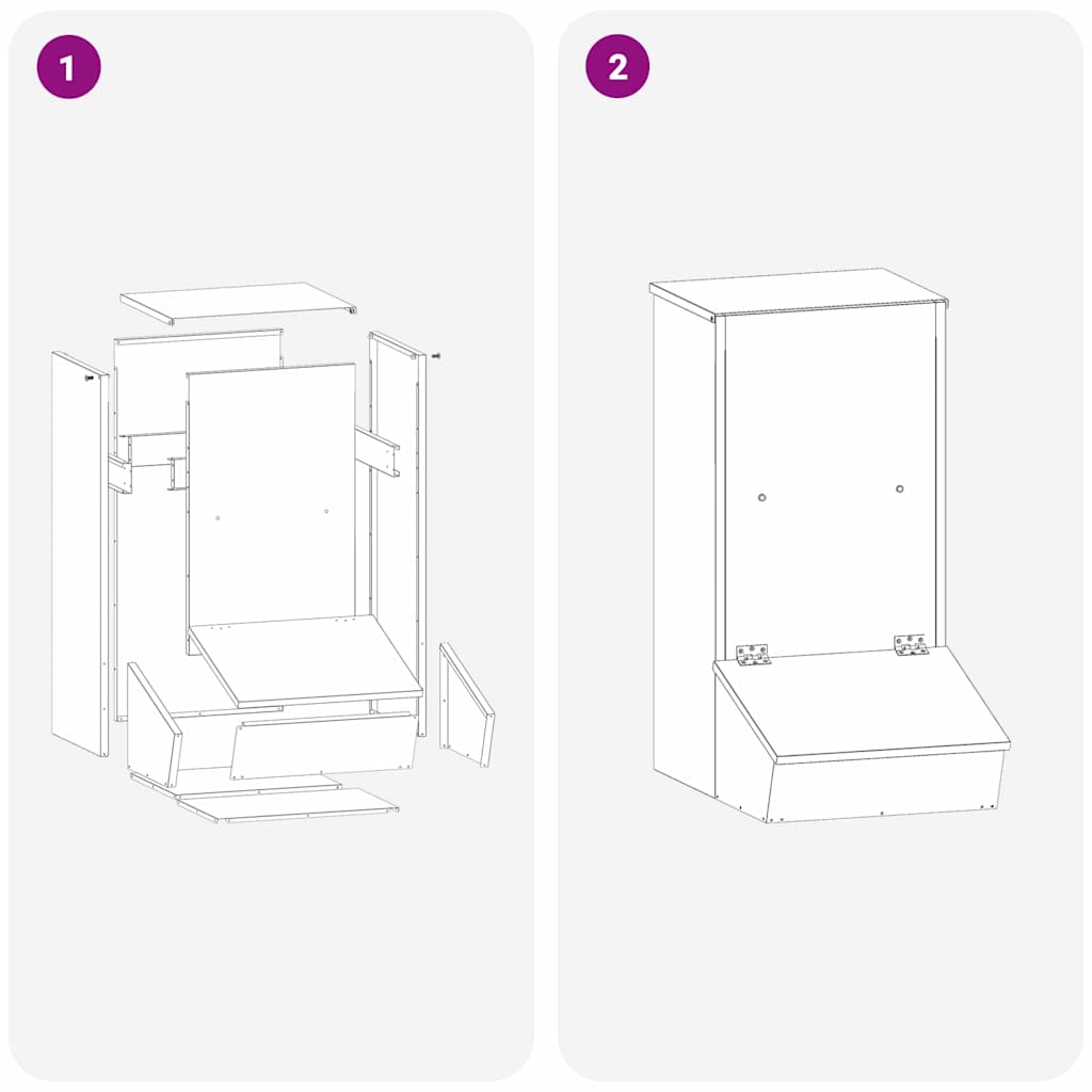 vidaXL Ταΐστρα Γουρουνιών Ελιά Πράσινη 55 x 38 x 76 εκ.