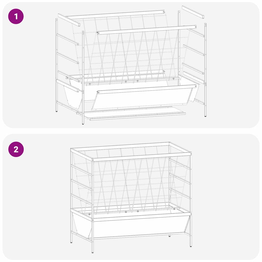 vidaXL Ταΐστρα για ζώα Ελιά Πράσινη 100 x 60 x 90 εκ.