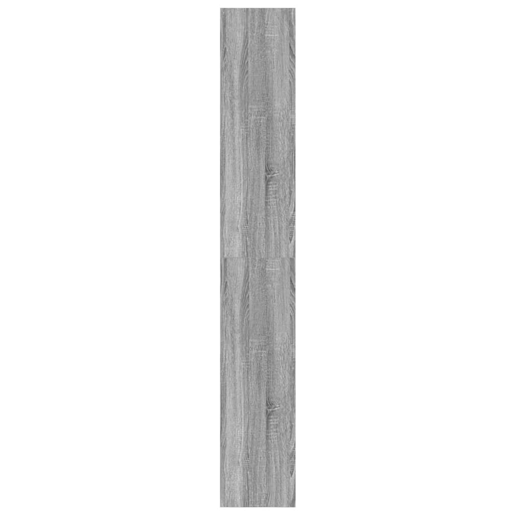 vidaXL Βιβλιοθήκη Γκρι sonoma 80 x 30 x 198 εκ Επεξεργασμένο ξύλο