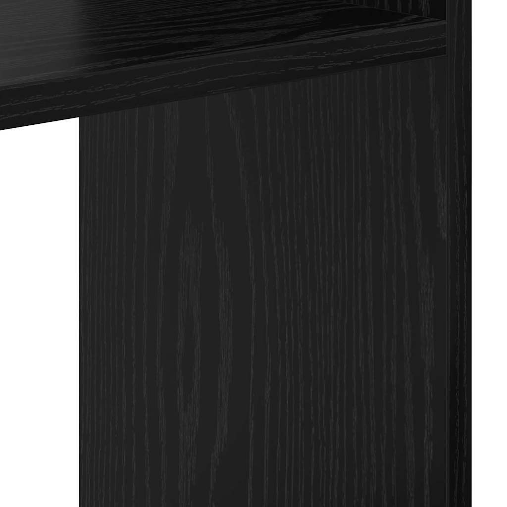 vidaXL Βιβλιοθήκη Μαύρη δρυς 92 x 29 x 188 εκ. Επεξεργασμένο ξύλο