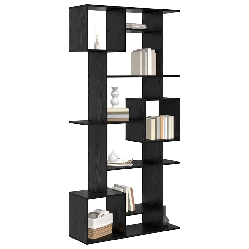 vidaXL Βιβλιοθήκη Μαύρη δρυς 92 x 29 x 188 εκ. Επεξεργασμένο ξύλο
