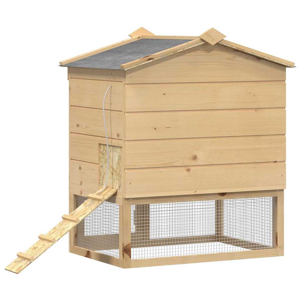 vidaXL Κοτέτσι Καφέ 75 x 59 x 60 εκ. Μασίφ ξύλο πεύκου