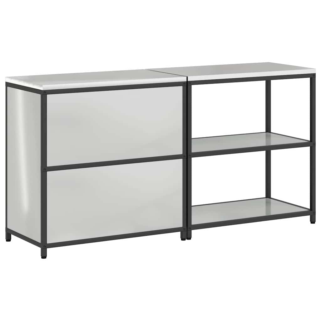 vidaXL Σετ Αποθήκευσης Κουζίνας HATTEM 2 pcs Ασημί