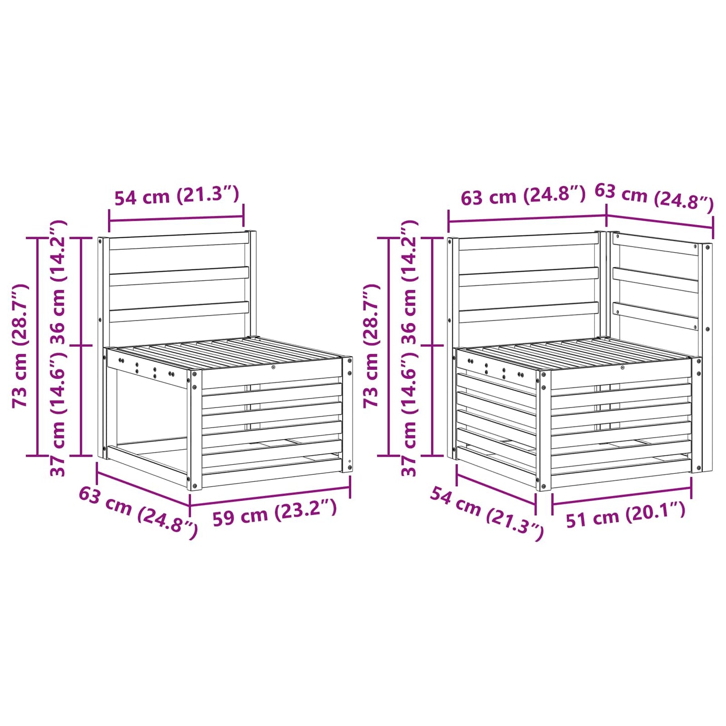 vidaXL Σειρά Καναπέ Εξωτερικού 10 pcs Λευκό 363 x 187,5 x 73 εκ.